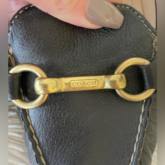 Dark Chocolate Brown Leather Coach Driving Loafers size 8.5 - Picture 2 of 7